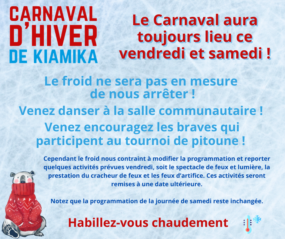 Annonce Carnaval