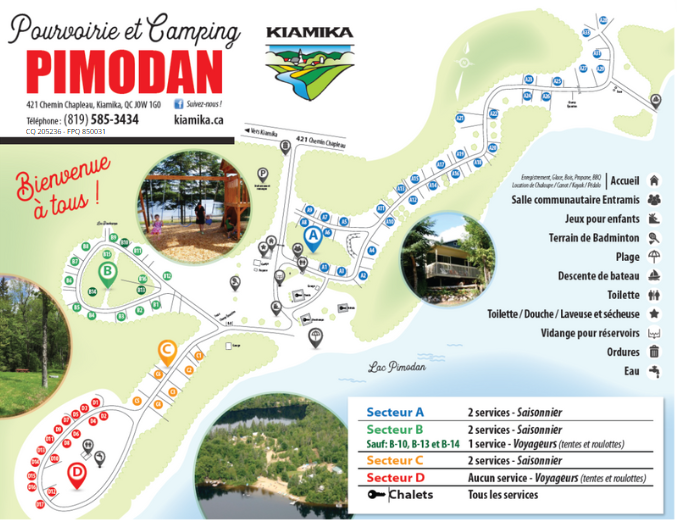 carte du camping sans classification