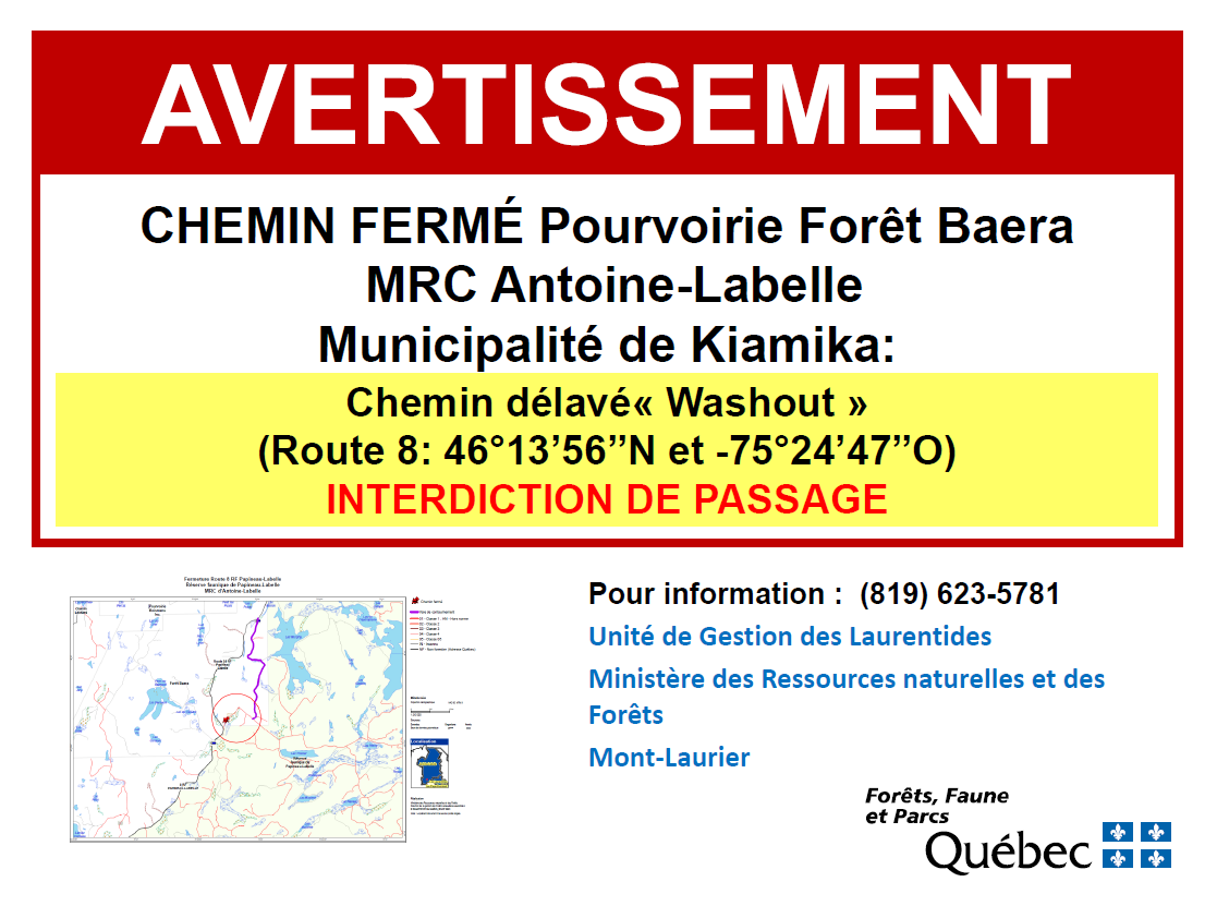 chemin fermé