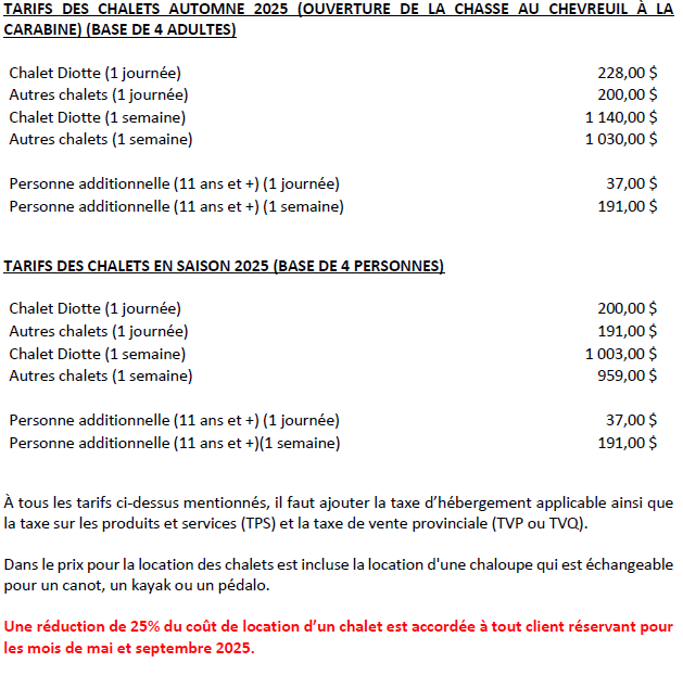 tarif 2