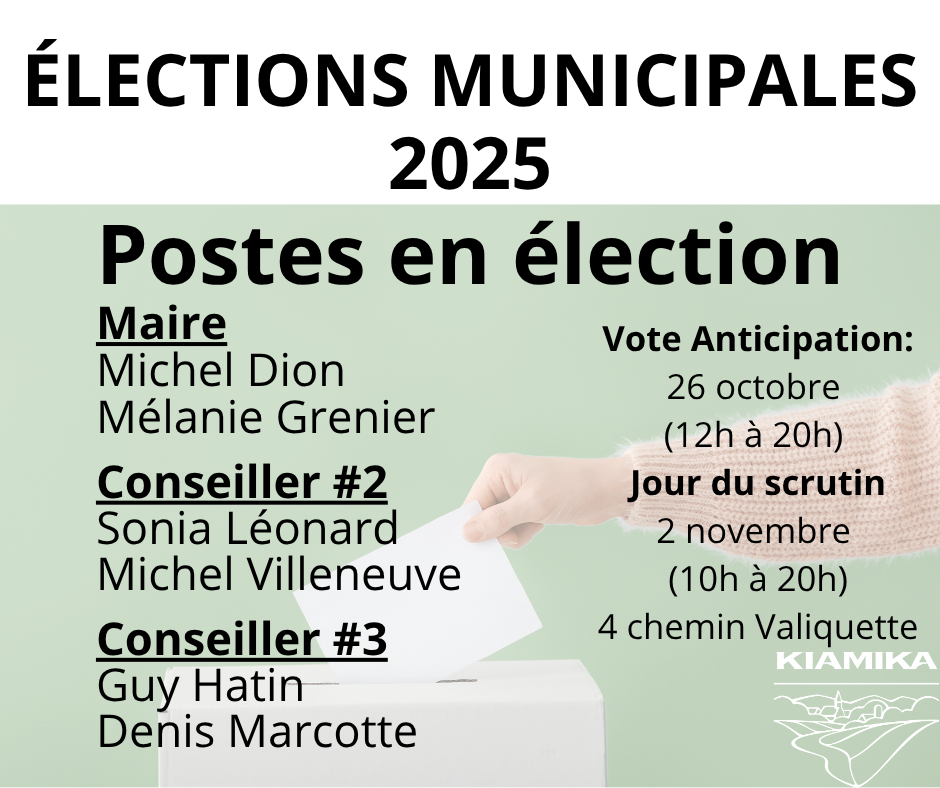 ÉLECTION MUNICIPALE 1