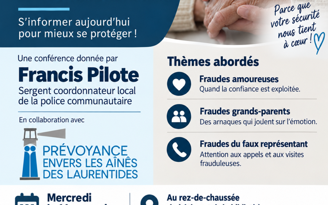Conférence- fraude envers les aînés
